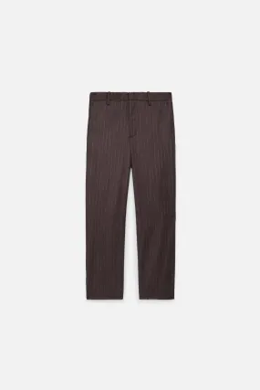 Chalkstripe Flat Front Trouser