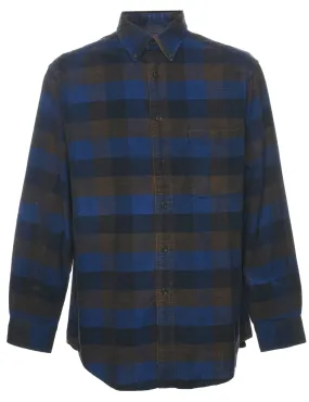 Corduroy Checked Shirt - M