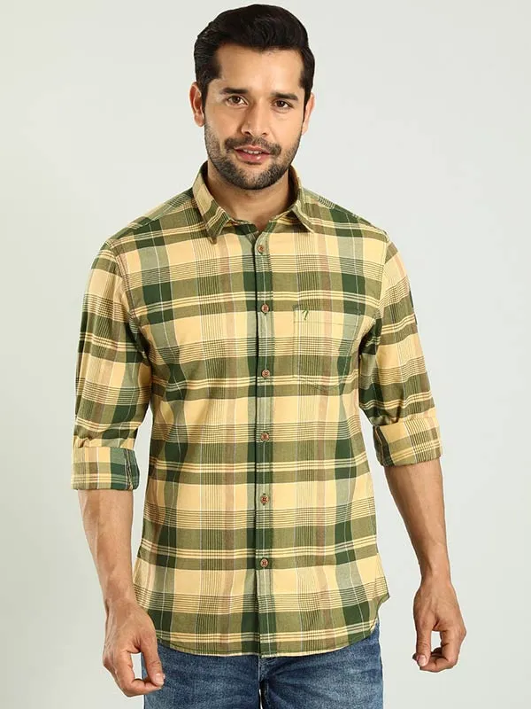 Men Checked Full Sleeve Cotton Shirt