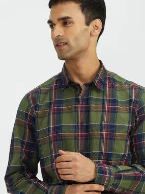 Men Checked Full Sleeve Cotton Shirt