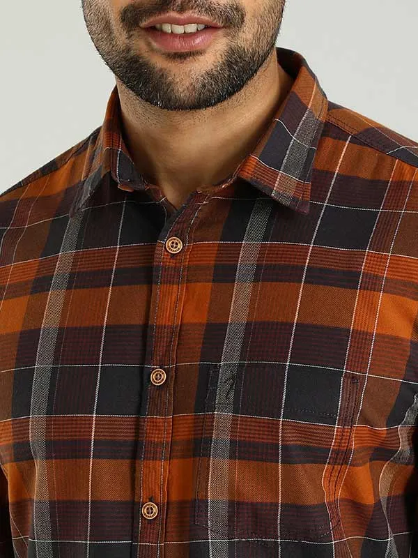 Men Checked Full Sleeve Cotton Shirt