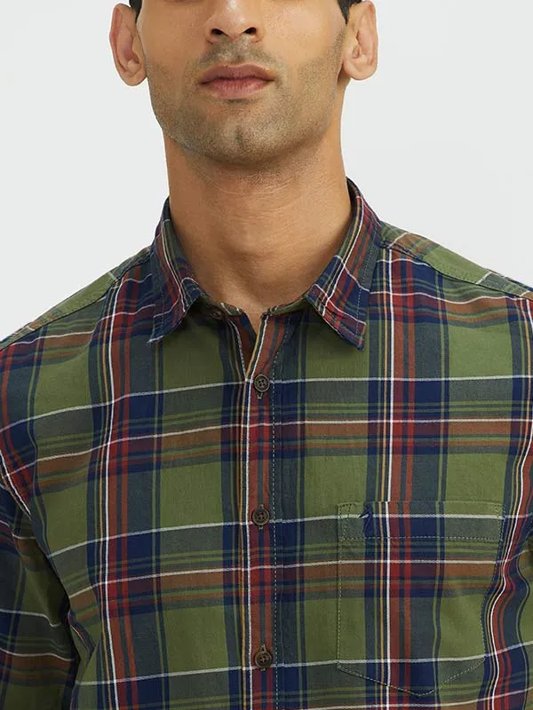 Men Checked Full Sleeve Cotton Shirt