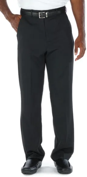 Men's Black Hospitality Flat Front Pant