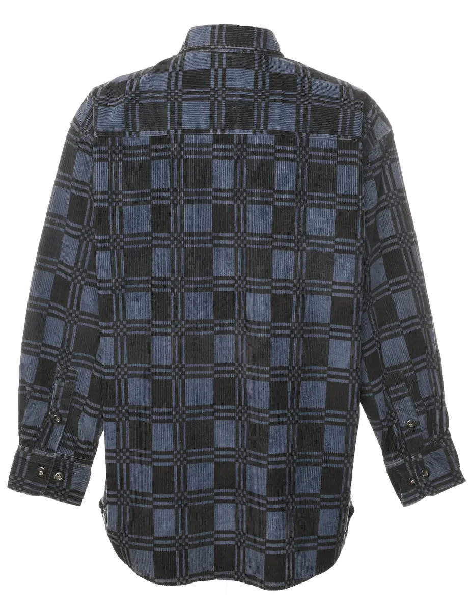 St John's Bay Corduroy Checked Shirt - L