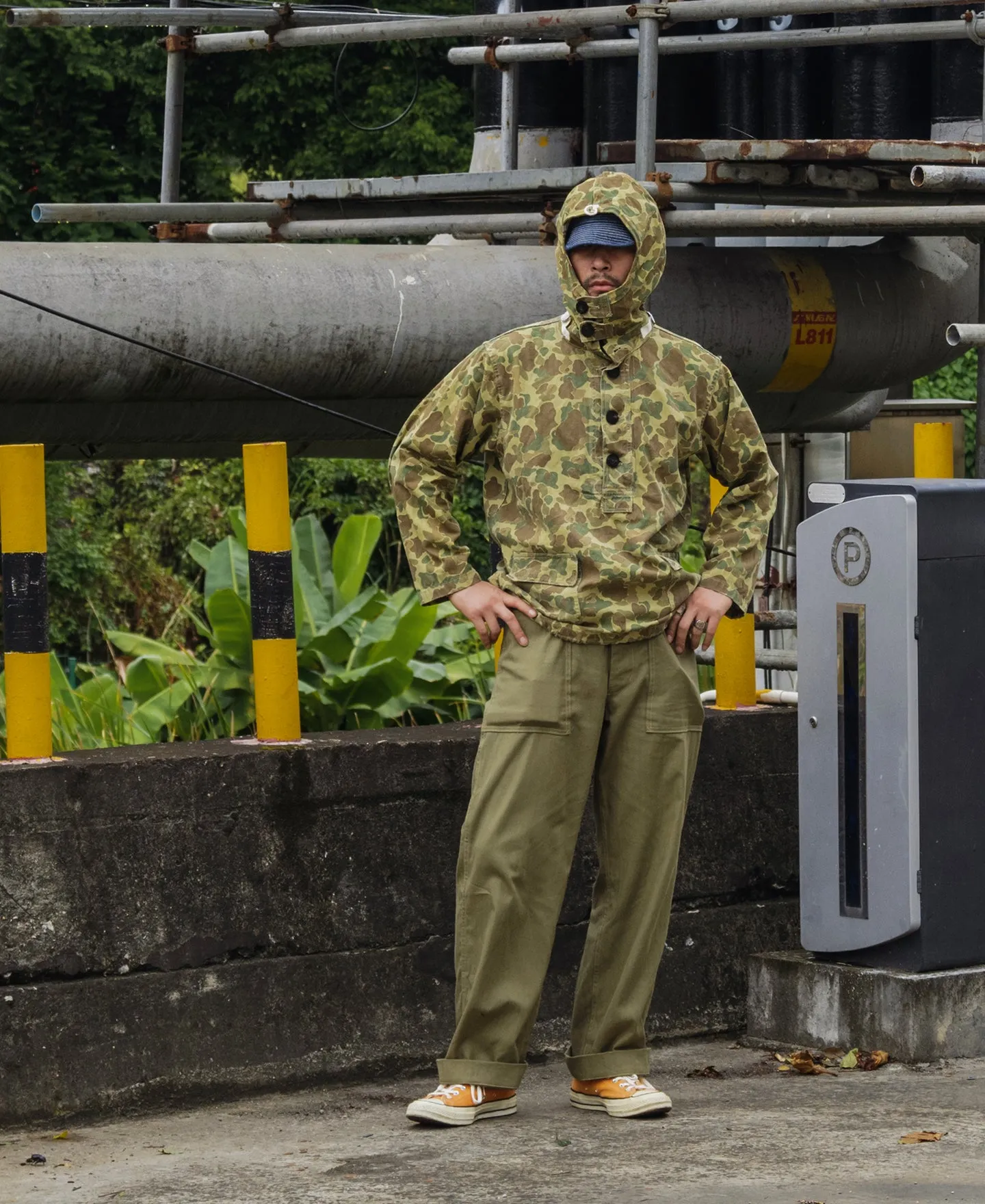 USMC HBT Duck Camo Dungaree Gunner Smock (Modified)