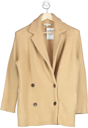 Vince. Camel Double-Breasted Peacoat UK S